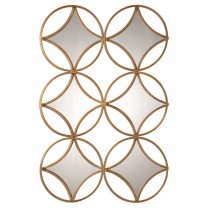 Gold Leaf Accent Mirror